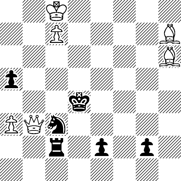 2K5/2P4B/7B/p7/3k4/PQn5/2r1p1p1/8