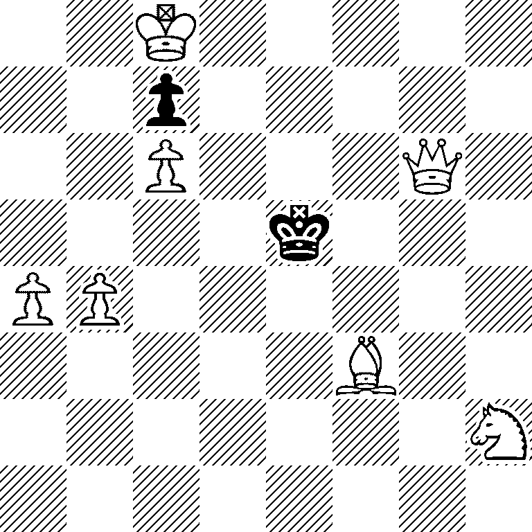 2K5/2p5/2P3Q1/4k3/PP6/5B2/7N/8