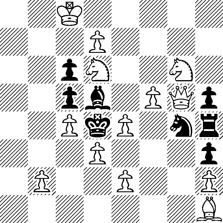 2K5/3P4/2pN2N1/2pb1PQp/2PkP1nr/3P3p/1P2P2P/7B