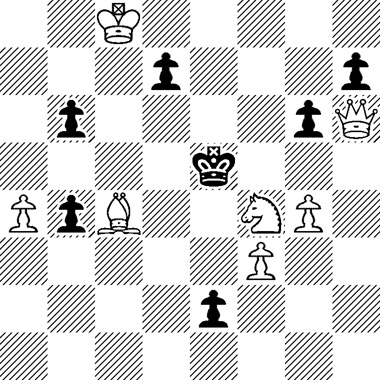 2K5/3p3p/1p4pQ/4k3/PpB2NP1/5P2/4p3/8