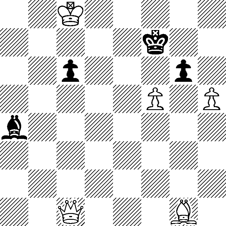 2K5/5k2/2p3p1/5P1P/b7/8/8/2Q3B1