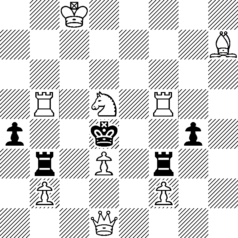 2K5/7B/8/1R1N1R2/p2k2p1/1r1P1r2/1P3P2/3Q4