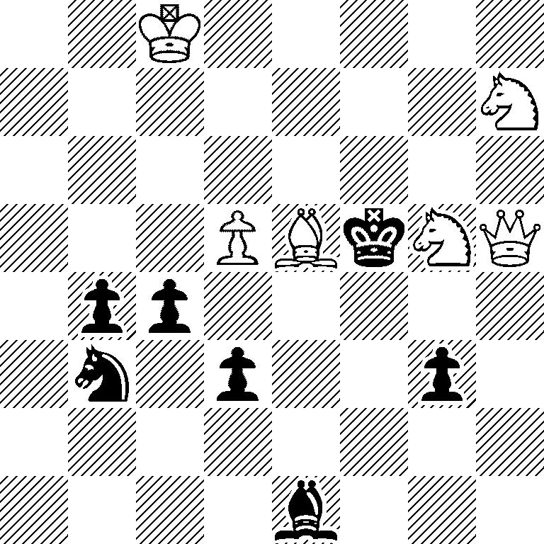 2K5/7N/8/3PBkNQ/1pp5/1n1p2p1/8/4b3