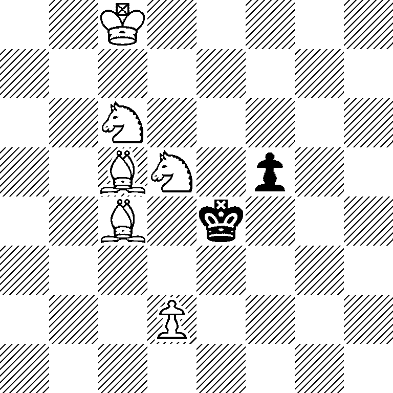 2K5/8/2N5/2BN1p2/2B1k3/8/3P4/8
