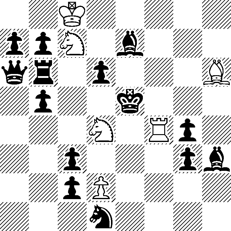 2K5/ppN1b3/qr1p3B/1p2k3/3N1Rp1/2p3pb/2pP4/3n4