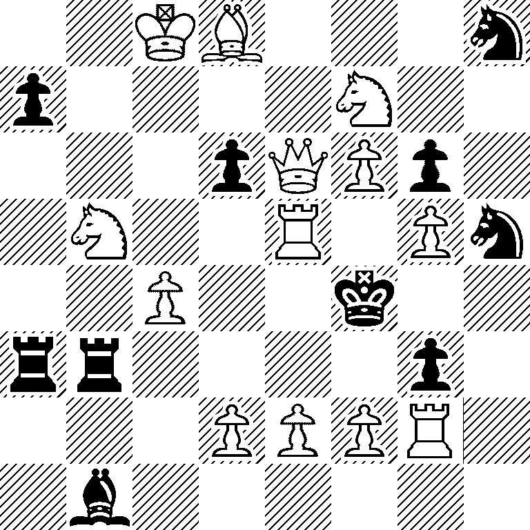 2KB3n/p4N2/3pQPp1/1N2R1Pn/2P2k2/rr4p1/3PPPR1/1b6