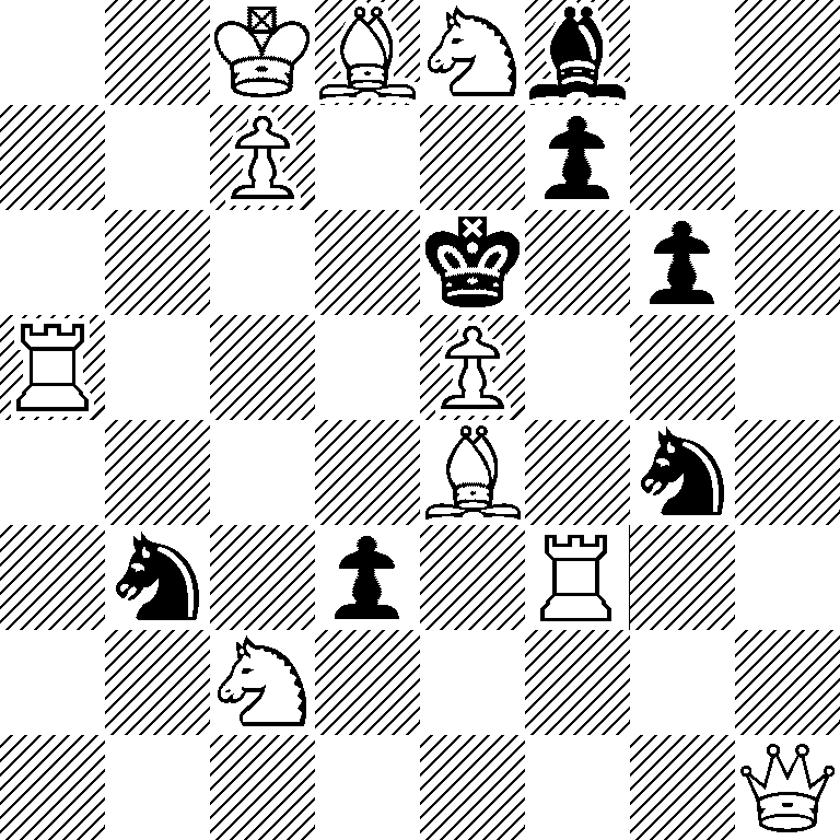 2KBNb2/2P2p2/4k1p1/R3P3/4B1n1/1n1p1R2/2N5/7Q