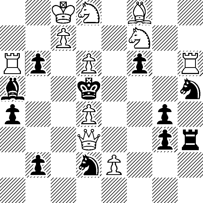 2KN1B2/2P2N2/Rp1P1p1R/b2k3n/p2P2p1/3Q2pr/1p1nP3/8