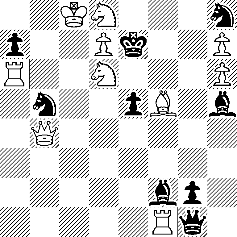 2KN3n/p2Pk2P/R2N3P/1n2pB1b/1Q6/8/5bp1/5Rq1