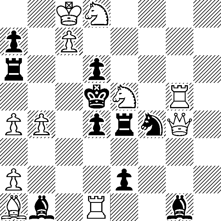 2KN4/p1P5/r2p4/3kN1R1/PP1prnQ1/8/P3p3/Bb1R2b1