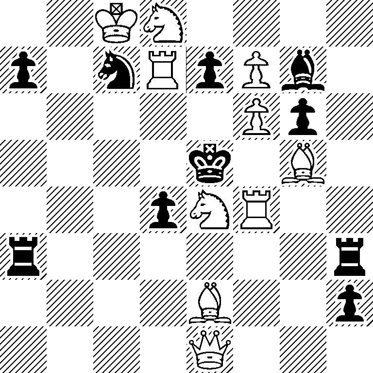 2KN4/p1nRpPb1/5Pp1/4k1B1/3pNR2/r6r/4B2p/4Q3
