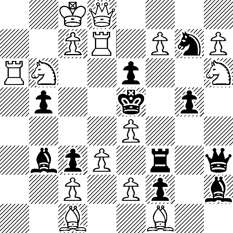 2KQ4/2PR1PnP/RN2p2N/1p2k1p1/4P3/1bpP1r1q/2P1Pp1b/2B2B2