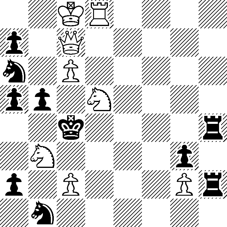 2KR4/p1Q5/n1P5/pp1N4/2k4r/1N4p1/p1P3Pr/1n6