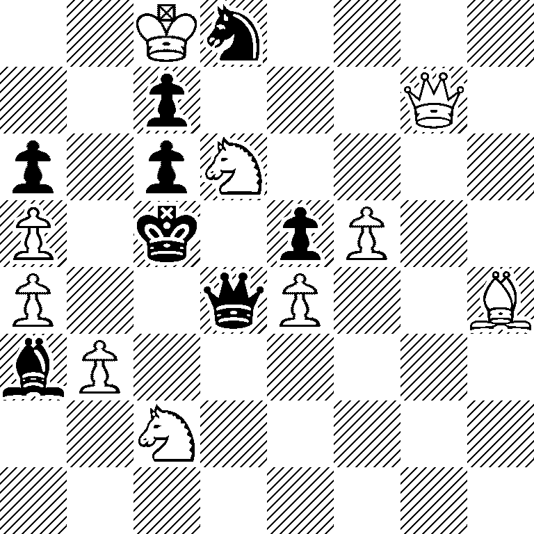 2Kn4/2p3Q1/p1pN4/P1k1pP2/P2qP2B/bP6/2N5/8