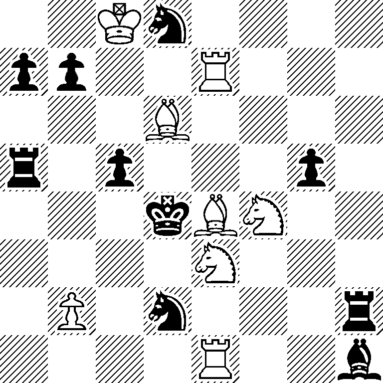 2Kn4/pp2R3/3B4/r1p3p1/3kBN2/4N3/1P1n3r/4R2b