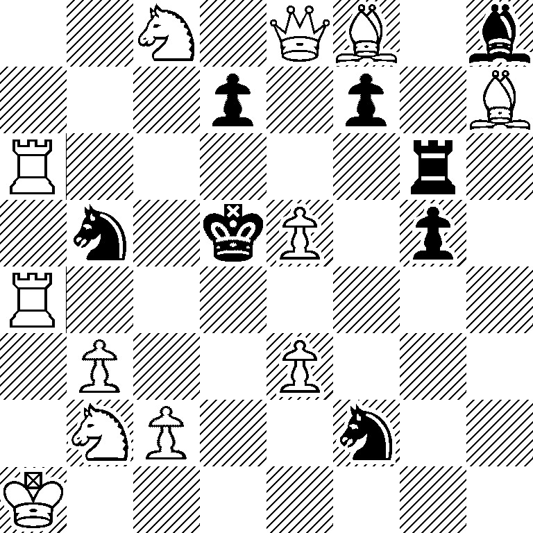 2N1QB1b/3p1p1B/R5r1/1n1kP1p1/R7/1P2P3/1NP2n2/K7