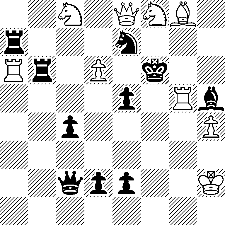 2N1QNB1/r3n3/Rr1P1k2/4p1Rb/2p4P/8/2qpp2K/8