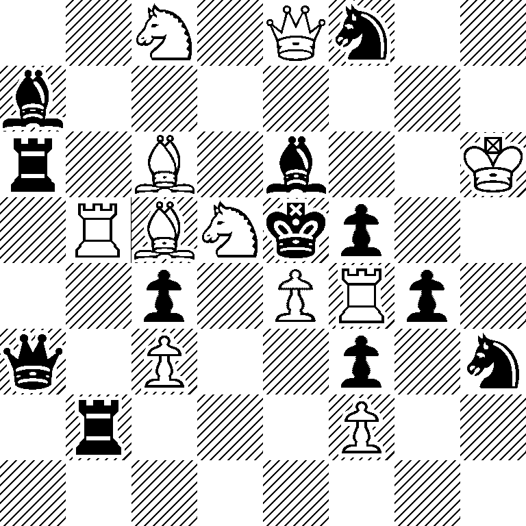 2N1Qn2/b7/r1B1b2K/1RBNkp2/2p1PRp1/q1P2p1n/1r3P2/8