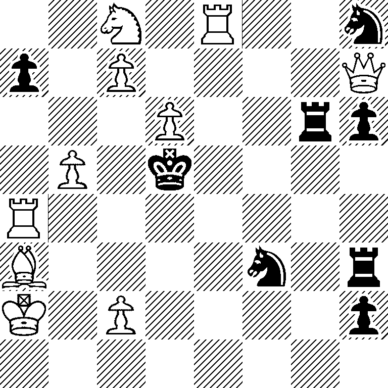 2N1R2n/p1P4Q/3P2rp/1P1k4/R7/B4n1r/K1P4p/8