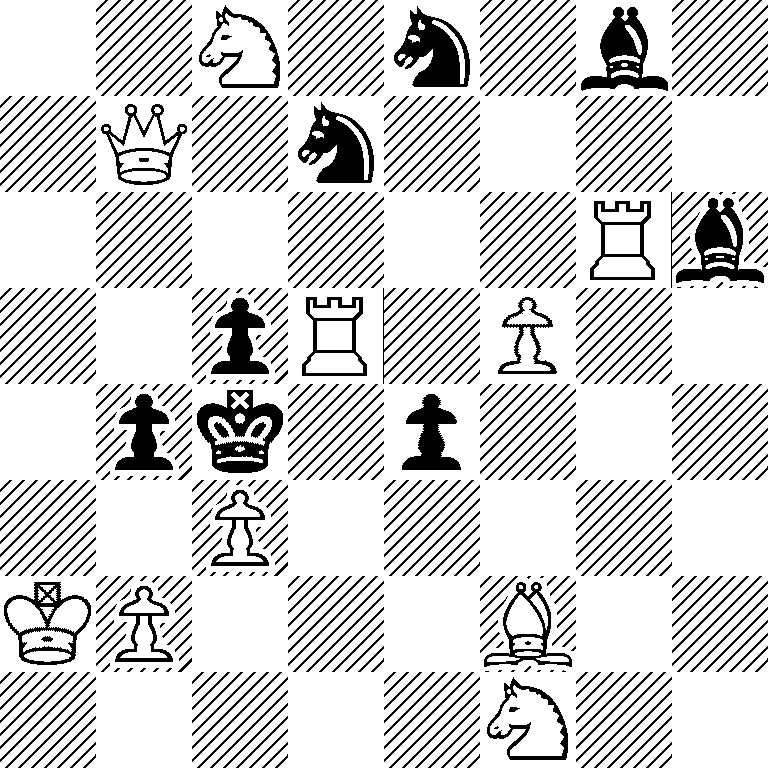 2N1n1b1/1Q1n4/6Rb/2pR1P2/1pk1p3/2P5/KP3B2/5N2