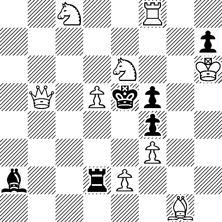 2N2R2/7p/4N2K/1Q1Pkp2/5p2/5P2/b2rP3/6B1