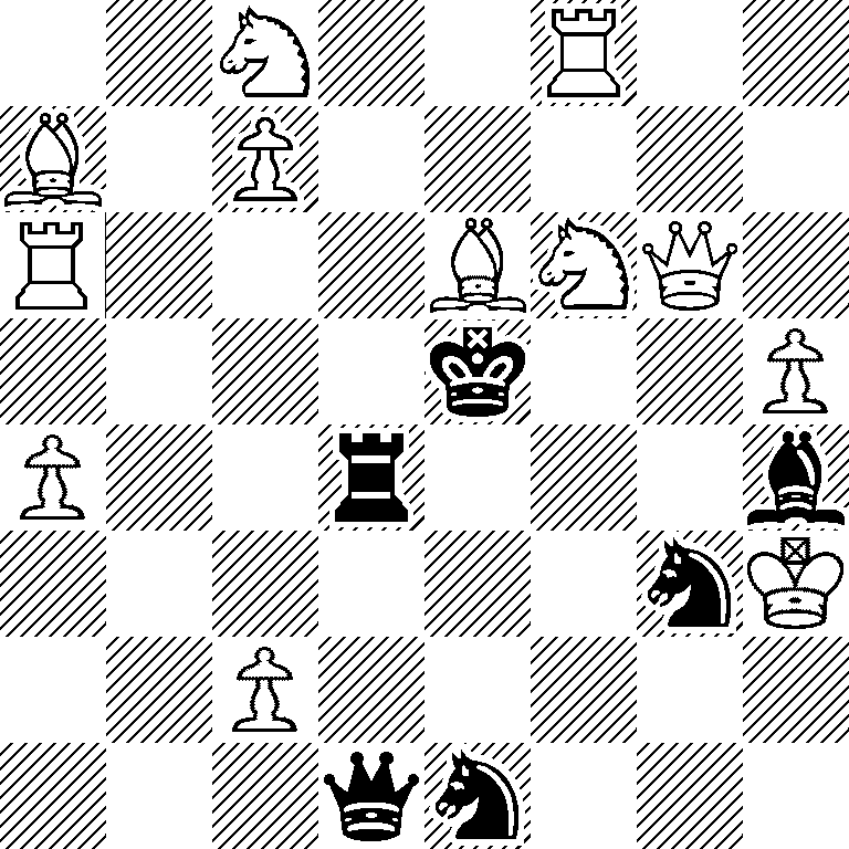 2N2R2/B1P5/R3BNQ1/4k2P/P2r3b/6nK/2P5/3qn3