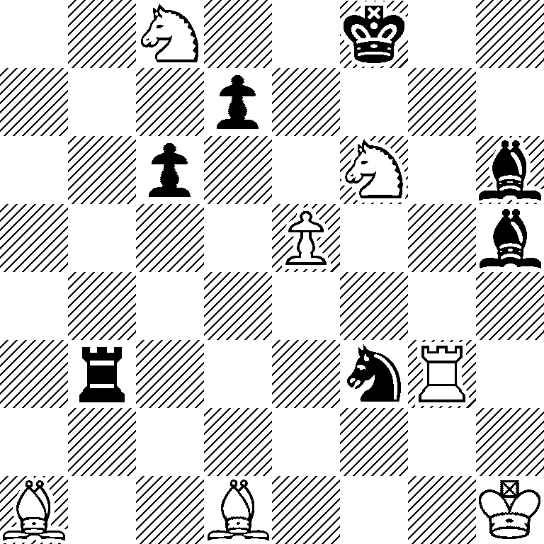 2N2k2/3p4/2p2N1b/4P2b/8/1r3nR1/8/B2B3K