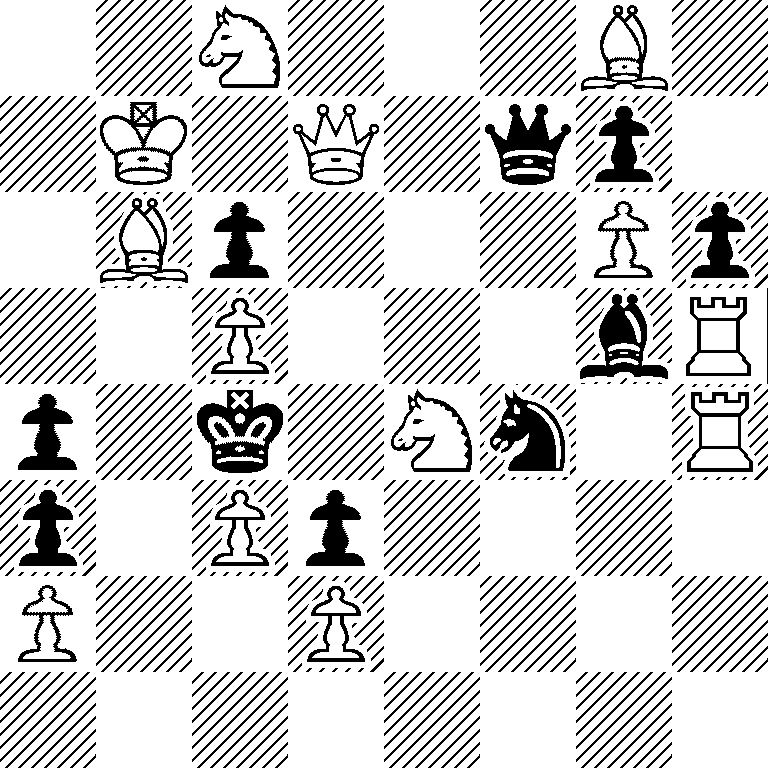 2N3B1/1K1Q1qp1/1Bp3Pp/2P3bR/p1k1Nn1R/p1Pp4/P2P4/8