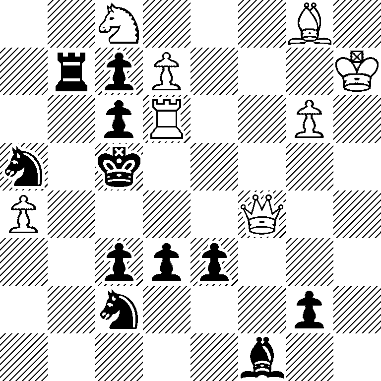 2N3B1/1rpP3K/2pR2P1/n1k5/P4Q2/2ppp3/2n3p1/5b2