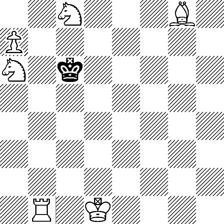 2N3B1/P7/N1k5/8/8/8/8/1R1K4