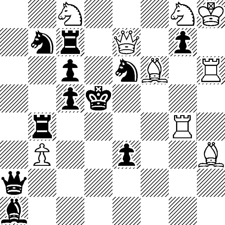 2N3NK/1nr1Q1p1/2p1nB1R/2pk4/1r4R1/1P2p2B/q7/b7