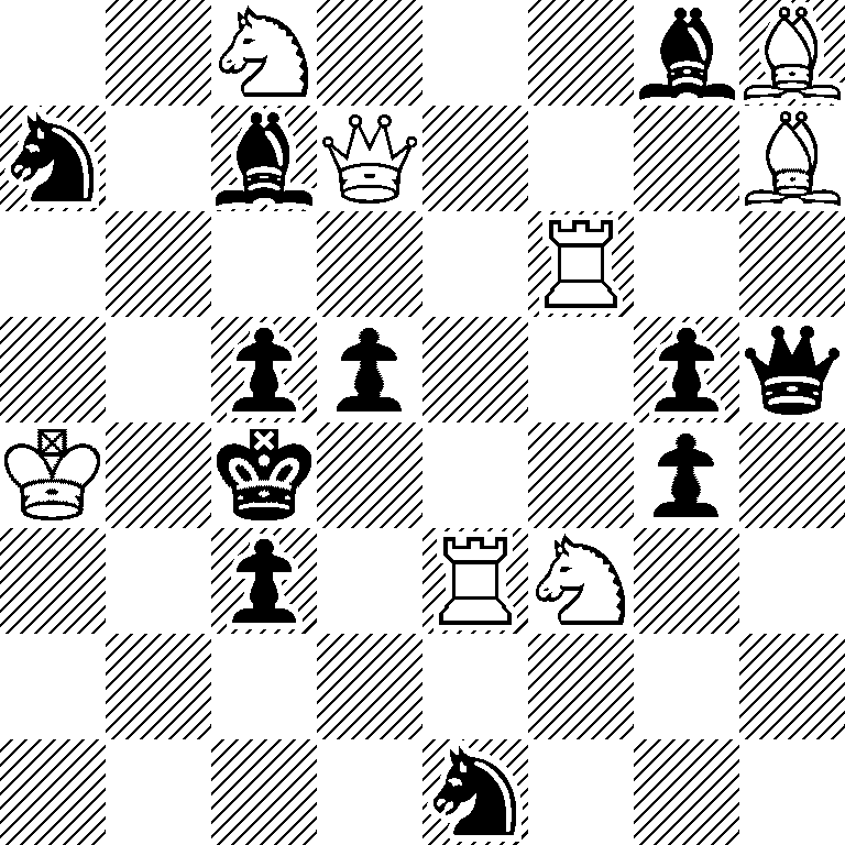 2N3bB/n1bQ3B/5R2/2pp2pq/K1k3p1/2p1RN2/8/4n3