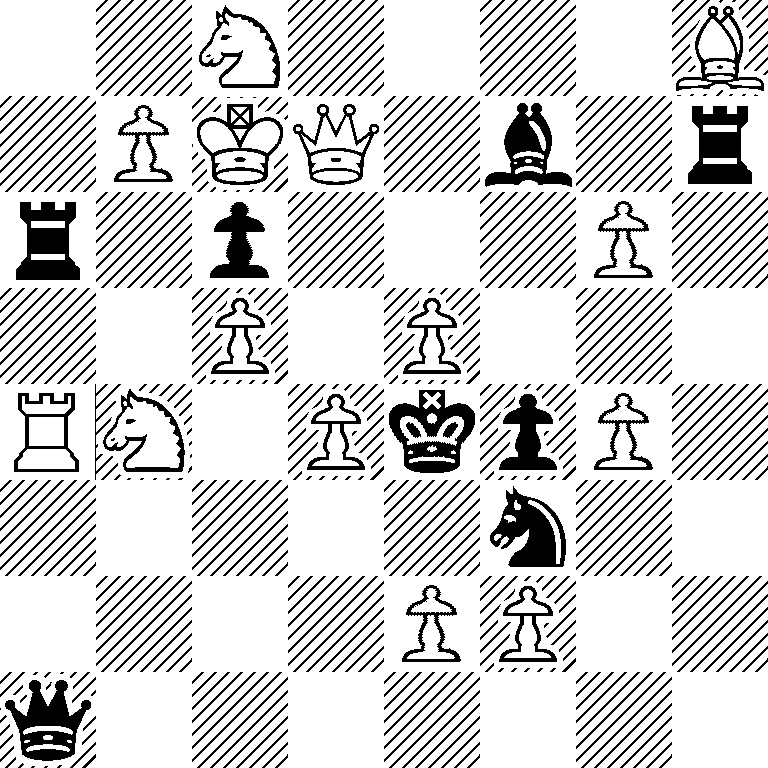 2N4B/1PKQ1b1r/r1p3P1/2P1P3/RN1PkpP1/5n2/4PP2/q7