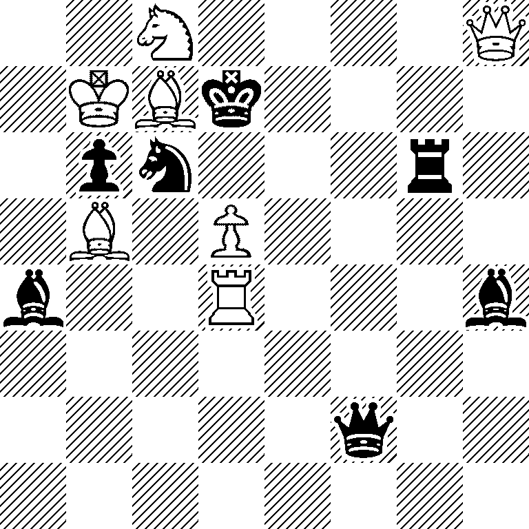 2N4Q/1KBk4/1pn3r1/1B1P4/b2R3b/8/5q2/8