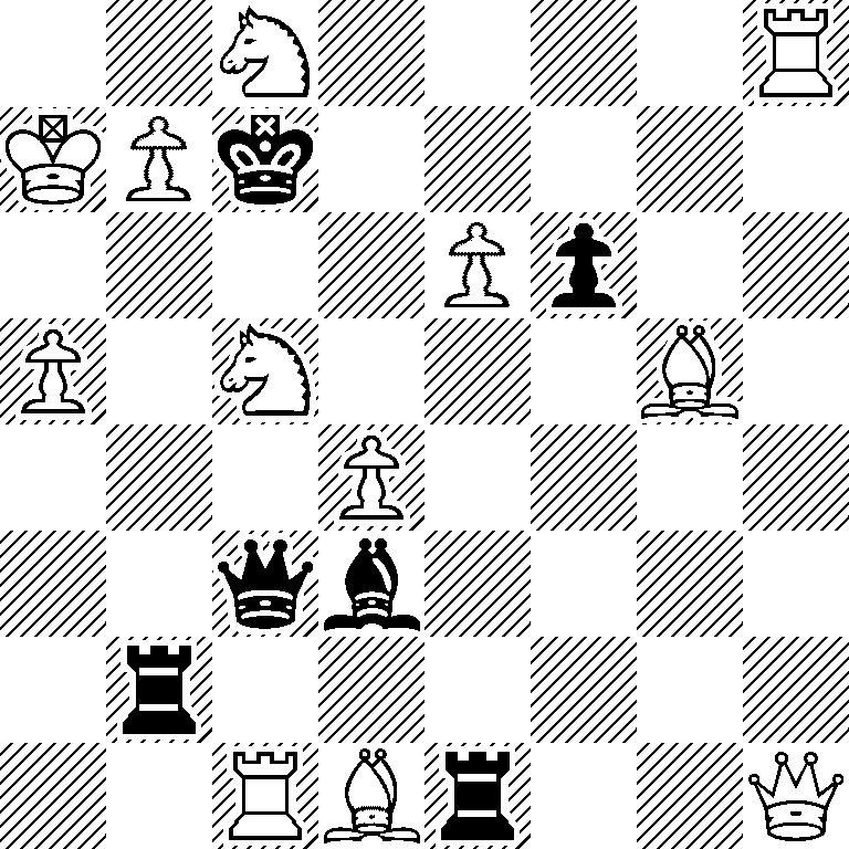 2N4R/KPk5/4Pp2/P1N3B1/3P4/2qb4/1r6/2RBr2Q