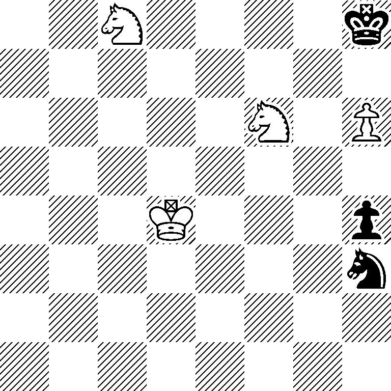 2N4k/8/5N1P/8/3K3p/7n/8/8