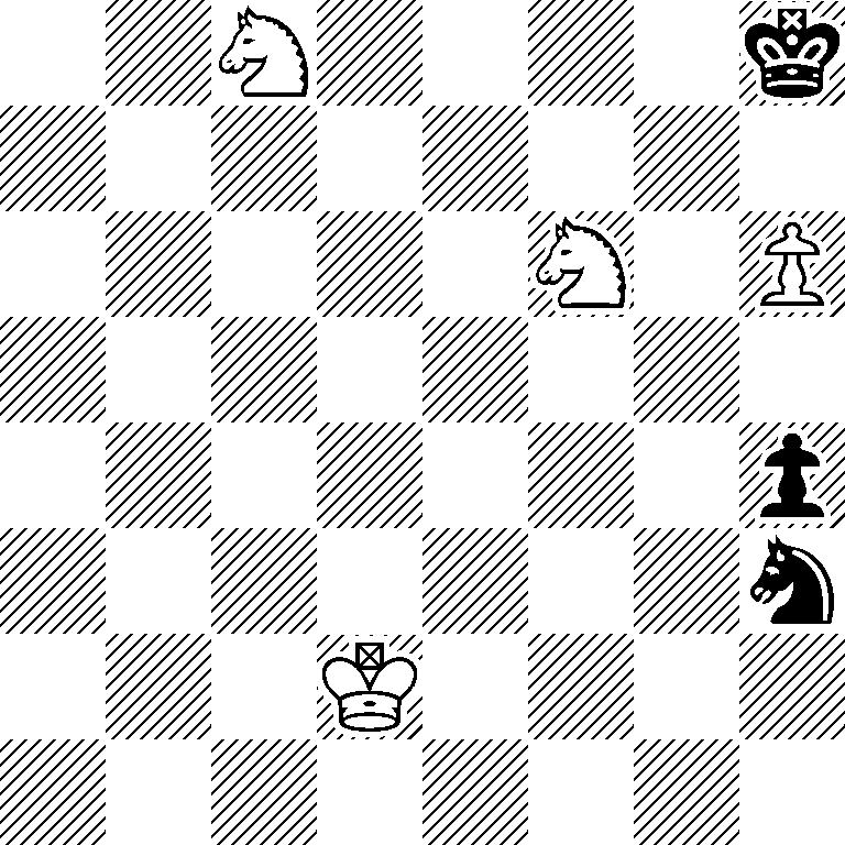 2N4k/8/5N1P/8/7p/7n/3K4/8
