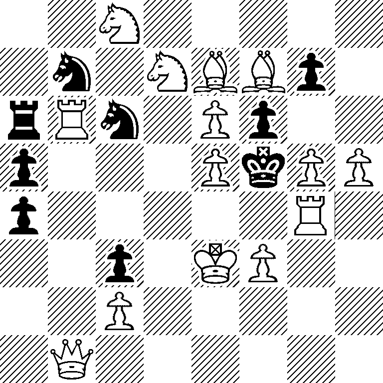 2N5/1n1NBBp1/rRn1Pp2/p3PkPP/p5R1/2p1KP2/2P5/1Q6