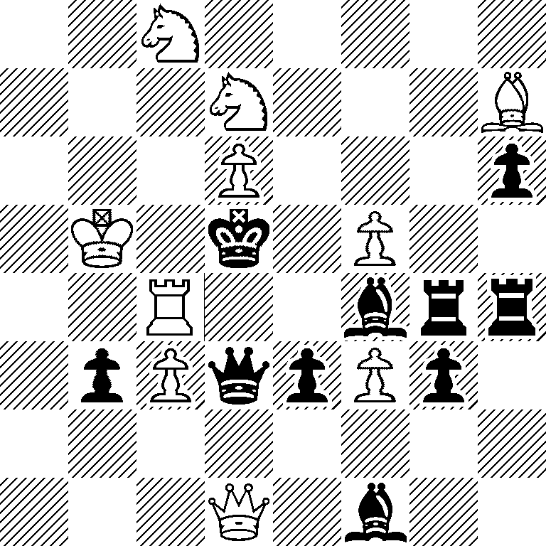 2N5/3N3B/3P3p/1K1k1P2/2R2brr/1pPqpPp1/8/3Q1b2