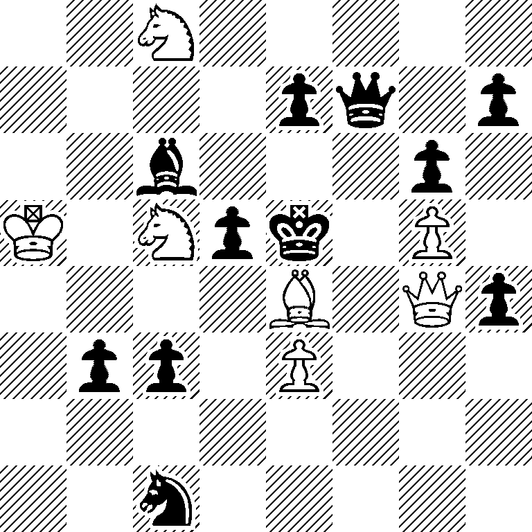 2N5/4pq1p/2b3p1/K1Npk1P1/4B1Qp/1pp1P3/8/2n5