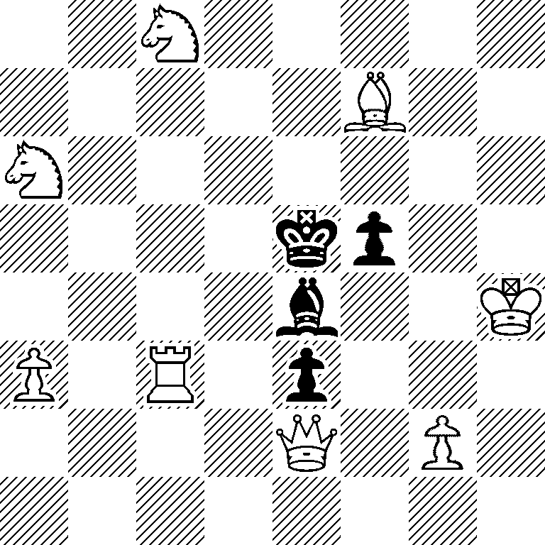 2N5/5B2/N7/4kp2/4b2K/P1R1p3/4Q1P1/8