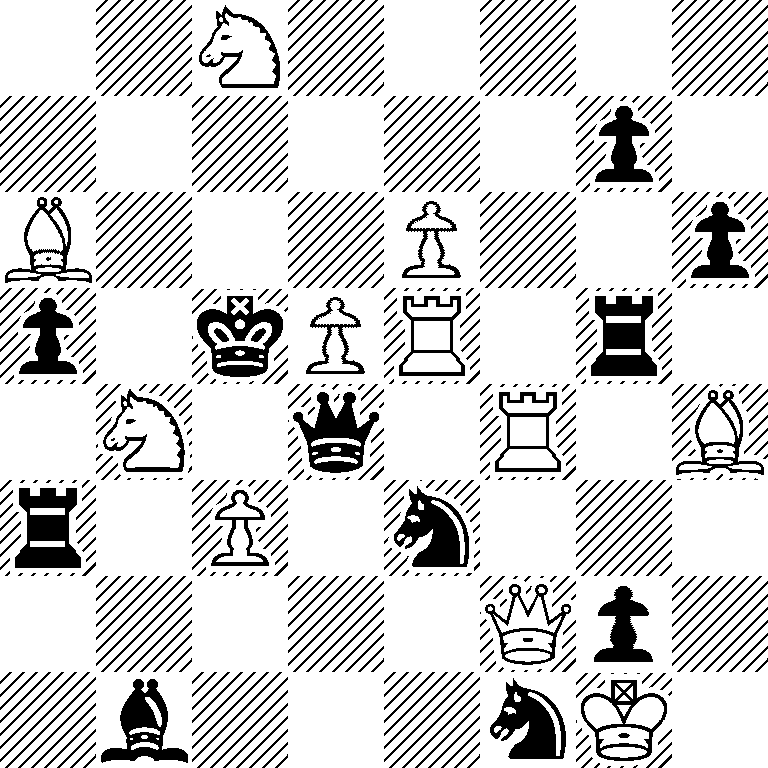 2N5/6p1/B3P2p/p1kPR1r1/1N1q1R1B/r1P1n3/5Qp1/1b3nK1