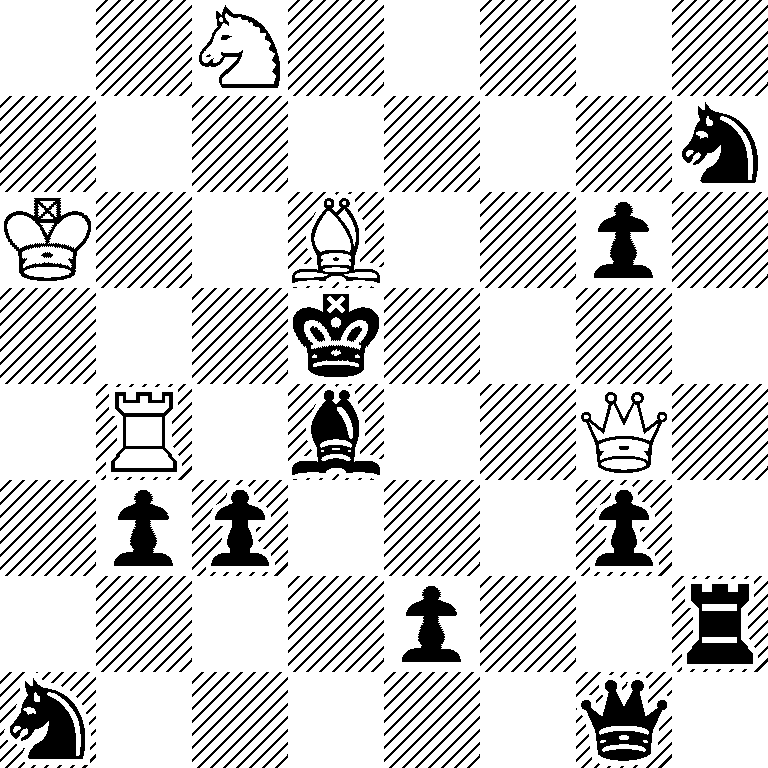 2N5/7n/K2B2p1/3k4/1R1b2Q1/1pp3p1/4p2r/n5q1