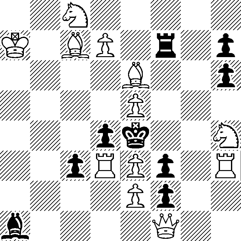2N5/K1BP1r1p/4B2p/4P3/3pk2N/2pRPp1R/4Pp2/b4Q2