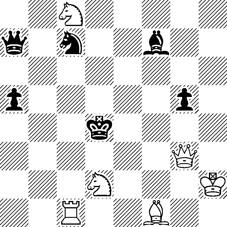 2N5/q1n2b2/8/p5p1/3k4/6Q1/3N3K/2R2B2