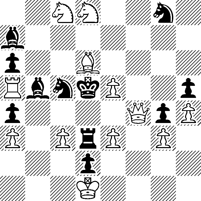 2NN2n1/b7/p2B4/RbnkP2p/p4QpP/P1PrP1P1/3p4/3K4