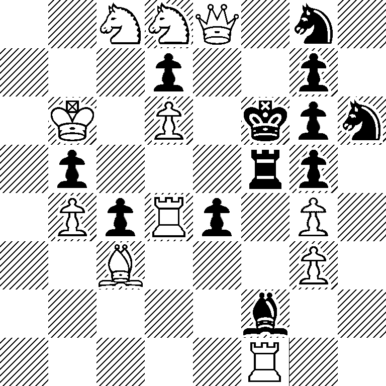 2NNQ1n1/3p2p1/1K1P1kpn/1p3rp1/1PpRp1P1/2B3P1/5b2/5R2