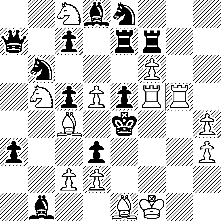 2Nbn3/q1p1rr2/1n3P2/1NpPpRR1/2B1k2P/p2p3P/2PP4/1b2BK2