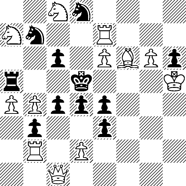 2Nn4/Nn2R3/2p1PBPp/r2k3K/PPppp3/1p2p3/1R1P4/2Q5