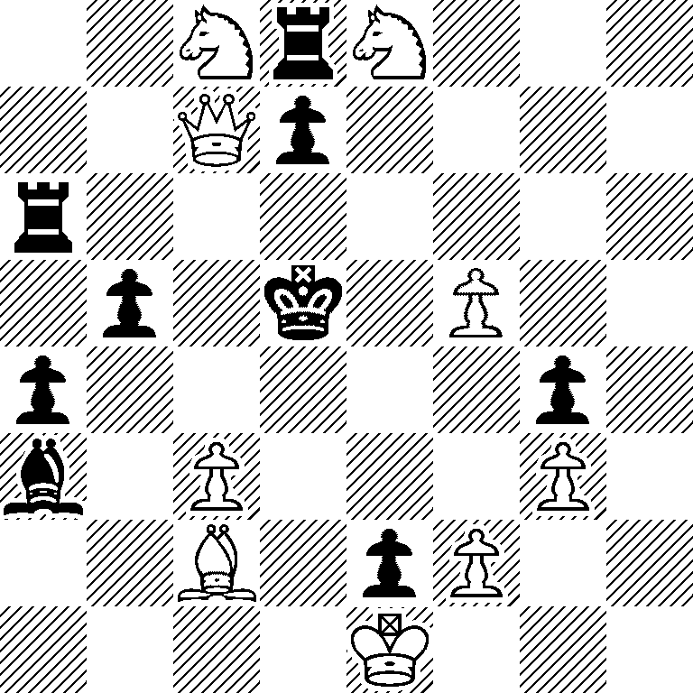 2NrN3/2Qp4/r7/1p1k1P2/p5p1/b1P3P1/2B1pP2/4K3